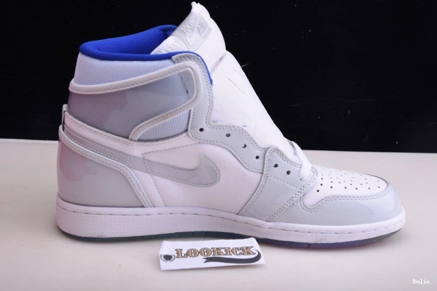 Bmlin shoes CK6637-104 White Jordan High Zoom Racer Blue Air 1 Retro 0703